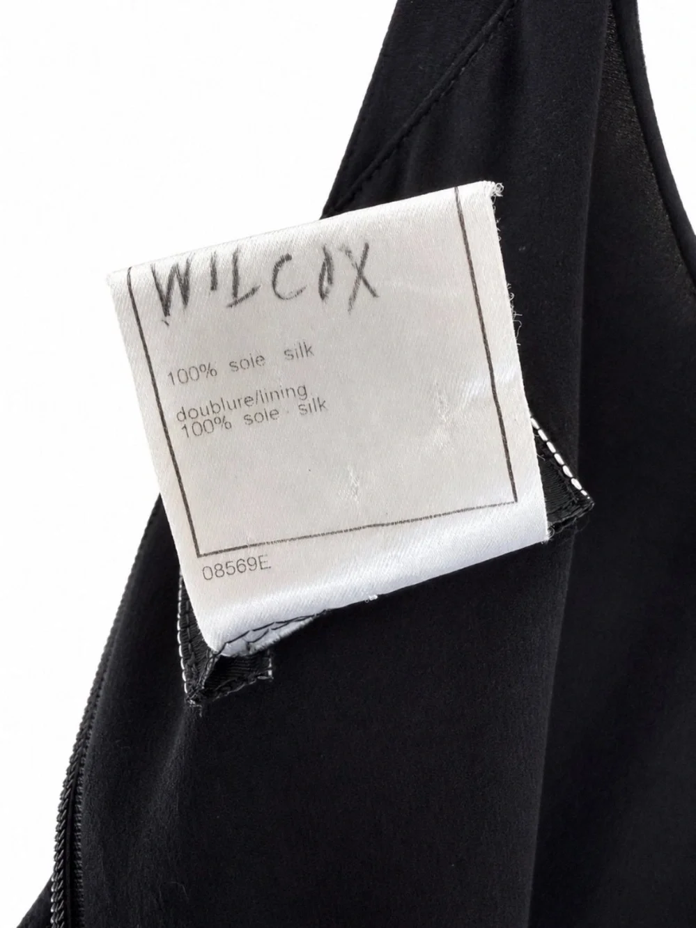 Archival Vintage Chanel 1994 Black Silk Evening Dress